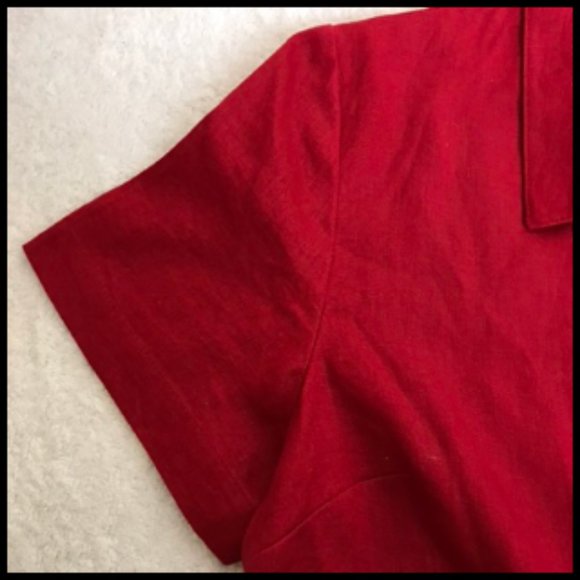 100% Linen Short Top or Light Jacket Size 12 P - Picture 4 of 9